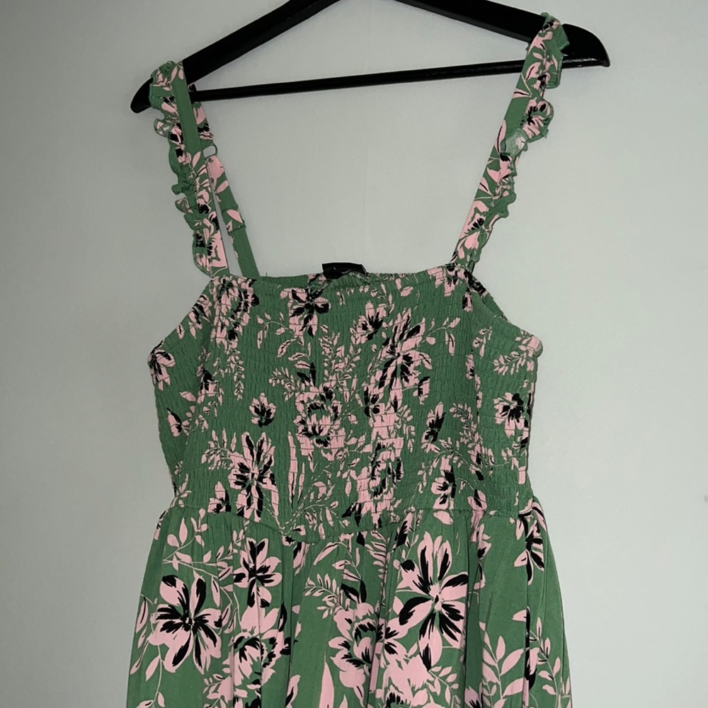 Torrid Tea Length(Midi) Floral Dress with Pockets